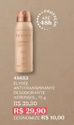O Boticário Elysée antitranspirante desodorante aerossol oferta