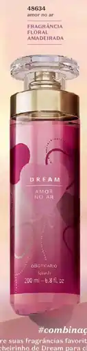 O Boticário amor no ar oferta