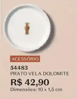 O Boticário Prato vela dolomite oferta