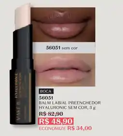 O Boticário Balm labial preenchedor hyaluronic sem cor oferta