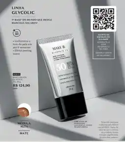O Boticário Base líquida glycolic tx oferta