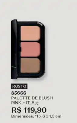 O Boticário Palette de blush pink hit oferta