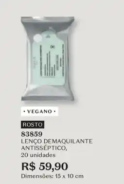 O Boticário Lenço demaquilante antisséptico oferta