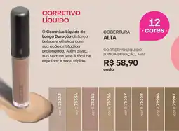 O Boticário Corretivo líquido longa duração oferta