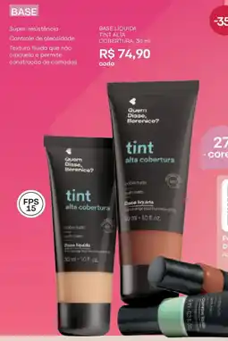 O Boticário Base líquida tint alta cobertura oferta