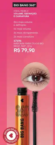 O Boticário Máscara para cílios big bang 360° oferta