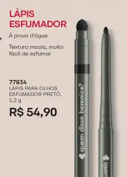 O Boticário Lápis para olhos esfumador pretô oferta