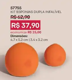 O Boticário Kit esponjas dupla infalível oferta