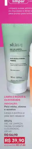 O Boticário Gel de limpeza facial combate oleosidade oferta