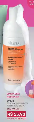 O Boticário Espuma de limpeza nutritiva oferta