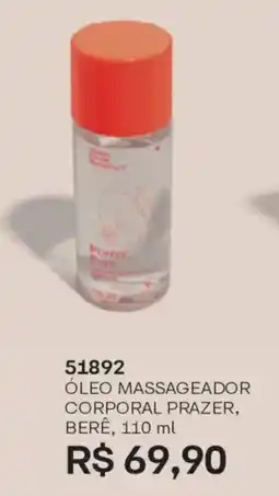 O Boticário Óleo massageador corporal prazer, berê oferta