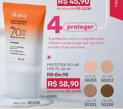 O Boticário Protetor solar facial delicia FPS 70, oferta