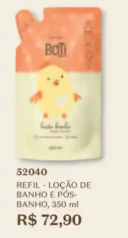 O Boticário Refil - locão de banho e pós-banho oferta
