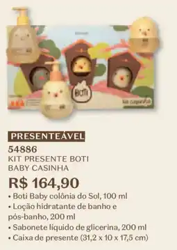 O Boticário Kit presente boti baby casinha oferta