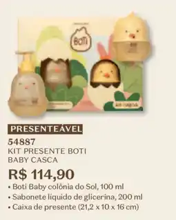 O Boticário Kit presente boti baby casca oferta