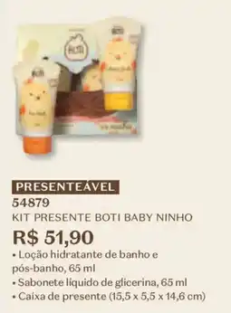 O Boticário Kit presente boti baby ninho oferta
