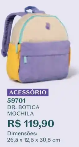 O Boticário Dr. botica mochila oferta