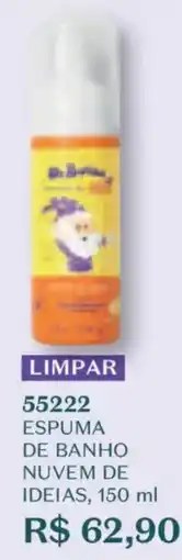 O Boticário espuma de banho nuvem de ideias oferta