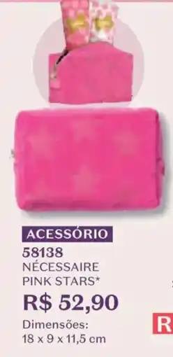 O Boticário necessaire pink stars* oferta