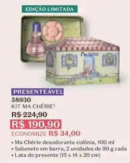 O Boticário Kit ma chérie oferta