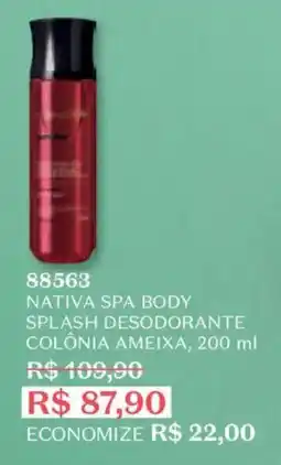 O Boticário Nativa spa body splash desodorante colônia ameixa oferta
