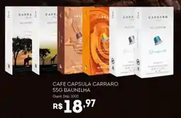 Bistek Supermercados Cafe capsula carraro 55g baunilha oferta