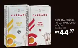 Bistek Supermercados Cafe italiano em po carraro 250g oferta