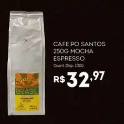 Bistek Supermercados Cafe po santos 250g mocha espresso oferta