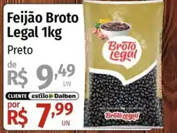 Supermercado Dalben Feijão Broto Legal 1kg oferta