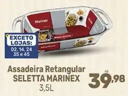 Supermercados Jau Serve Assadeira retangular seletta marinex oferta