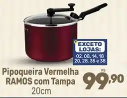 Supermercados Jau Serve Pipoqueira Vermelha Ramos com Tampa oferta