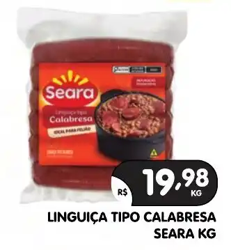 Supermercados Real Linguiça tipo calabresa oferta