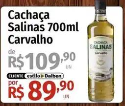 Supermercado Dalben Cachaça Salinas Carvalho oferta