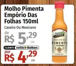 Supermercado Dalben molho pimenta empório das folhas oferta