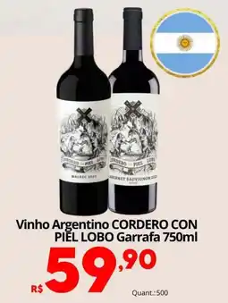 Althoff Supermercados Vinho Argentino Cordero Con Piel Lobo oferta