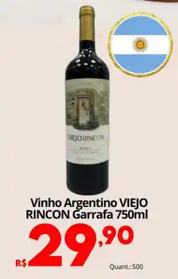 Althoff Supermercados Vinho Argentino VIEJO RINCON oferta