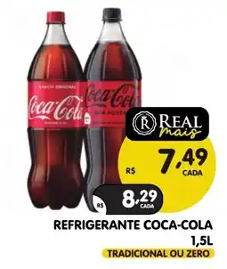 Supermercados Real refrigerante coca-cola tradicional ou zero oferta
