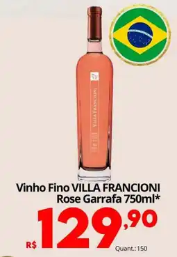 Althoff Supermercados Vinho Fino Villa Francioni Rose oferta