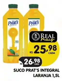 Supermercados Real suco prat's integral oferta