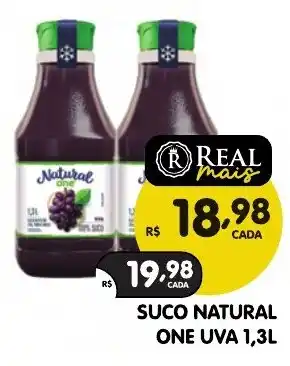 Supermercados Real Suco natural one uva oferta