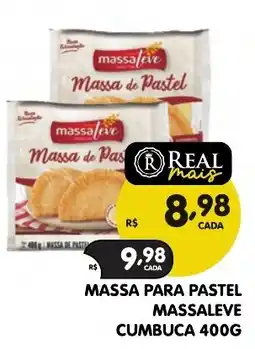Supermercados Real Massa para pastel massaleve oferta