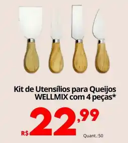 Althoff Supermercados kit de utensílios para queijos wellmix com 4 peças* oferta