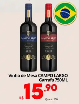 Althoff Supermercados Vinho de Mesa CAMPO LARGO oferta