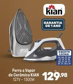 Supermercados Jau Serve Ferro a Vapor de Cerâmica KIAN oferta