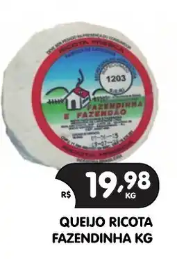 Supermercados Real Queijo ricota fazendinha kg oferta