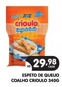 Supermercados Real Espeto de queijo coalho oferta