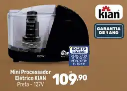 Supermercados Jau Serve Mini Processador Elétrico KIAN Preta oferta