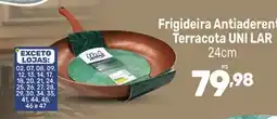 Supermercados Jau Serve Frigideira Antiaderente Terracota UNI LAR oferta