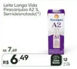 Master Supermercados Leite Longa Vida Piraconjuba A2 Semidesnatado oferta