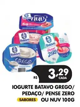 Supermercados Real Iogurte batavo grego/ pedaço/ pense zero oferta